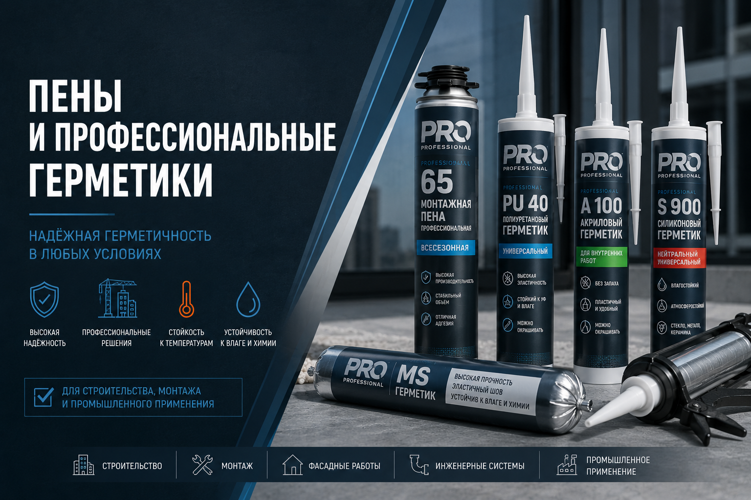 Пены и герметики